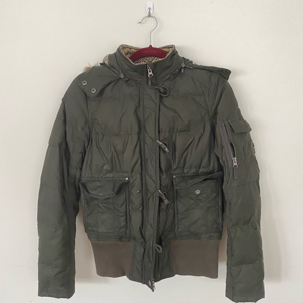 Triple 5 Soul green bomber jacket